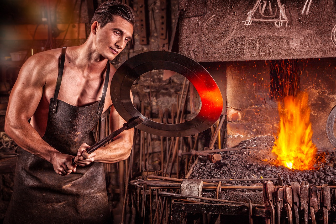 blacksmith, fire, iron, forger, man, coal, glow, oven, heat, embers, forge, metal, steel, steel processing, steel industry, muscles, masculine, hard work, workers, industry, craft, arts and crafts, fire, hard work, hard work, hard work, hard work, hard work